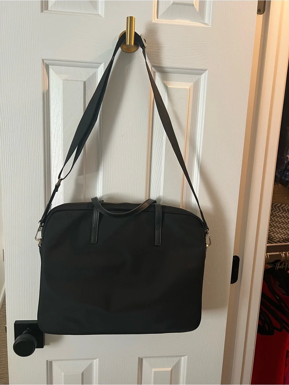 kate spade Black Nylon Laptop Bag with Adjustable Strap